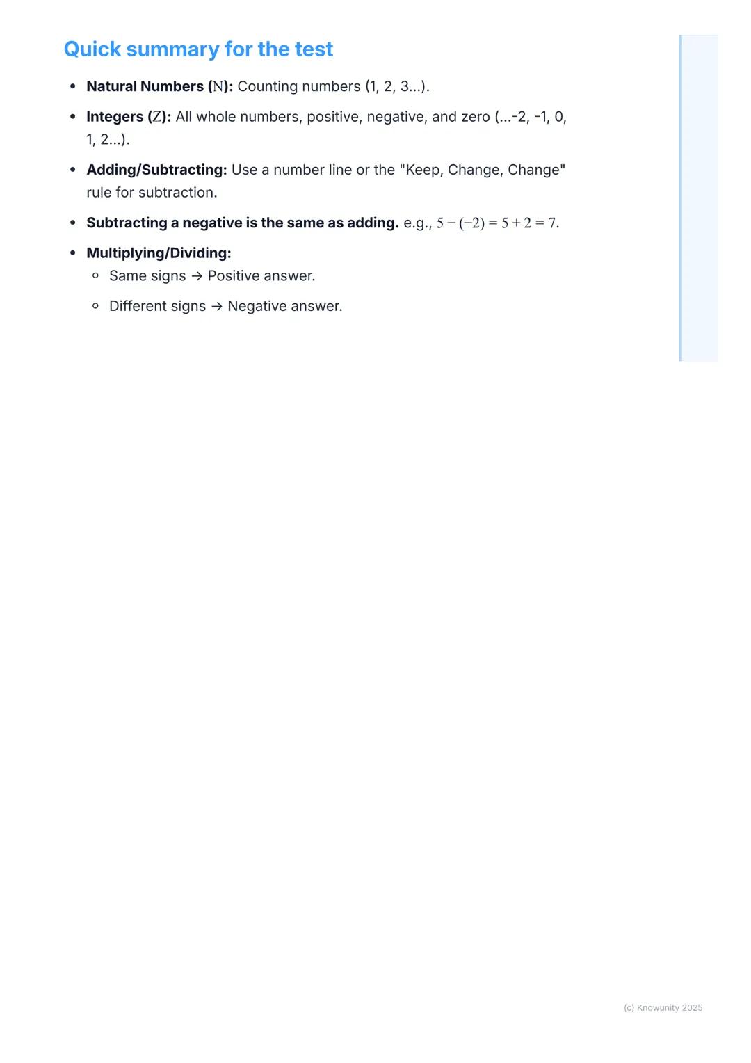 # Natural Numbers and Integers
An introduction to numbers
This topic is about the different types of numbers we use. We're going
beyond th