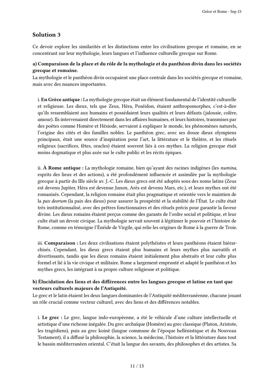 Grèce et Rome
Généré par Knowunity.fr - Sep 23
Description: Cet examen couvre les civilisations grecque et romaine antiques.
Bonne chance